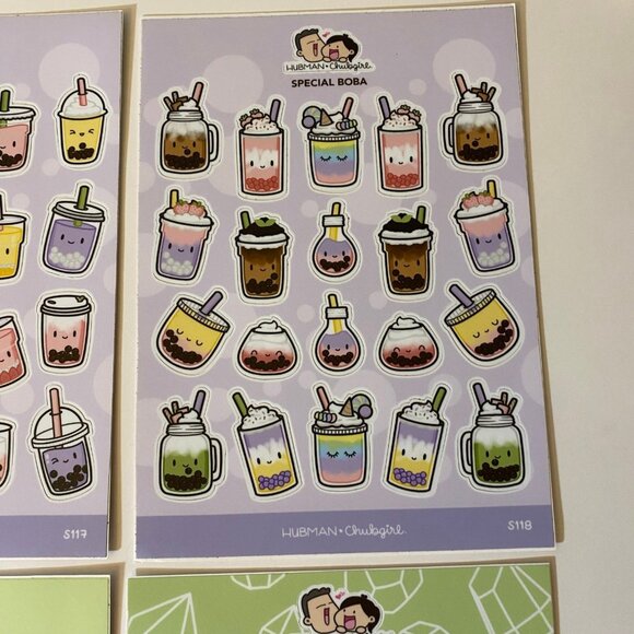 Hubman And Chubgirl Boba & Plants Stickers Set - Picture 4 of 7